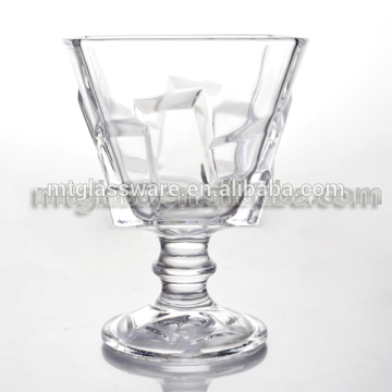 FDA, SGS, machine made embossed luxury wine glass, ice cream bowl serving