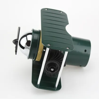 Green Fighter Plane Flip Clock for Decor