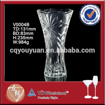 Home decoration transparent large glass vase wholesale