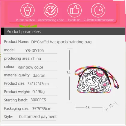 Little Horn DIY Painting Bag Mini Children's Bag