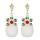 Femmes Noël Dangle Boucles D&#39;Oreilles Set Flocon De Neige Père Noël Chaussette Filles Mode Simple Boule De Cheveux Bague Oreille Anneaux Bijoux