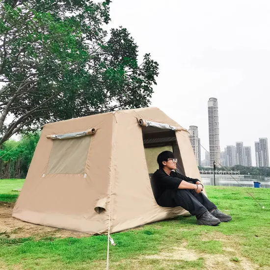 Spacious Inflatable Family Tent for 5: Easy Setup and Comfortable Accommodation