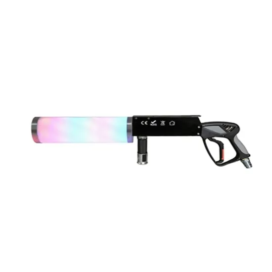 LED CO2 Fog Jet Machine Gun with 3M Hose for DJ Disco Party and Clubs