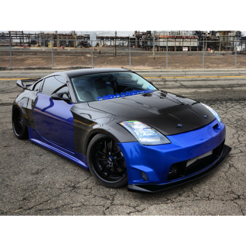 Carbonado DLK Style FRP Front and Rear Wide Fenders for 2003-2008 350Z