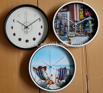simple silent movement plastic wall clock