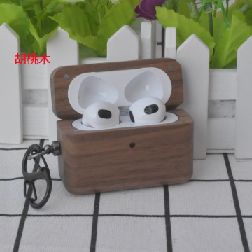 Shockproof Hard Wood Earphone Case for AirPods 1, 2, 3, and Pro 2 (2021) Wooden Cover