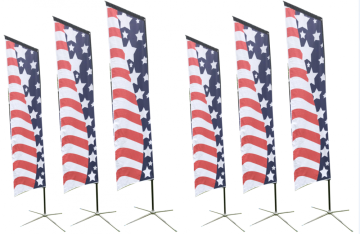 Customer design flying beach marketing flag banner