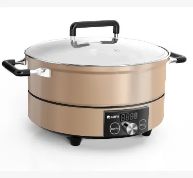 Electric Barbecue Grill Cooker With Pot And Grill