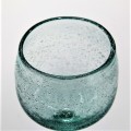 Unique Recycled Wine Glass With Bubble Crystal Glass