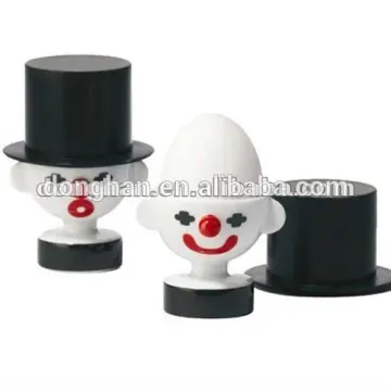 clown design ceramic egg holder with hat