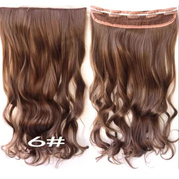 Best-selling wavy clip-on hair extension weft Synthetic Hair Accessories For Girls