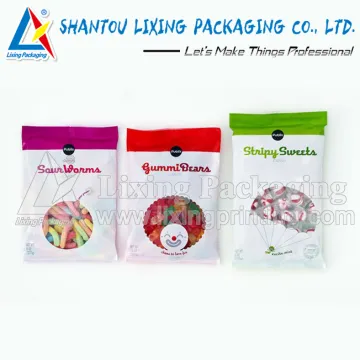 LIXING PACKAGING airtight plastic packaging bag for cotton candy