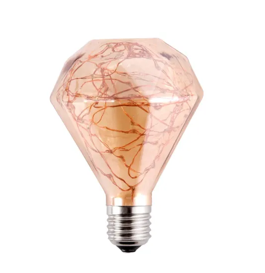 Flat Diamond LED Copper Wire Decorative Bulb different color optional