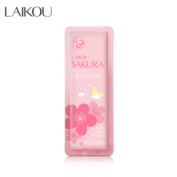 Großhandel Sakura Schlafmaske: Nachtreparatur, Feuchtigkeit, Anti-Falten und Anti-Aging-Gesichtsmaske