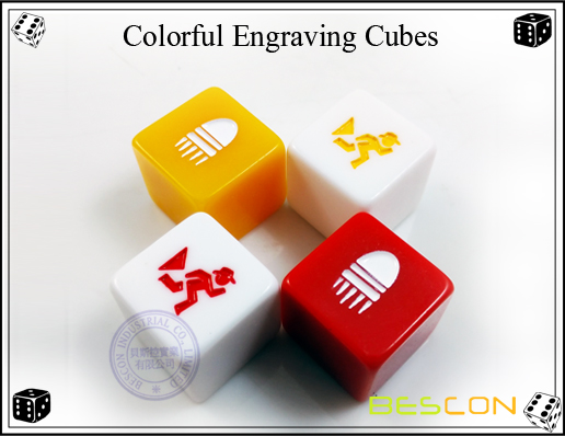 Colorful Engraving Cubes