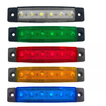 12V Super Slim Truck Side Marker Light: Lampu isyarat LED pelbagai warna (biru, merah, kuning, hijau, putih)