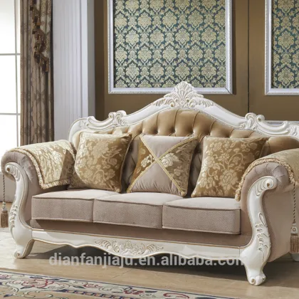 French style luxury country style furniture goodlife sex sofas with paste golden
