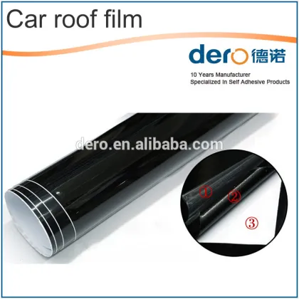 Hot Sale ! Dero Glossy Black Car Sunroof Vinyl Stickers