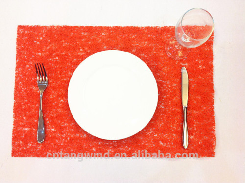 Disposable Recycled blank PVC Plastic Dinner Placemats