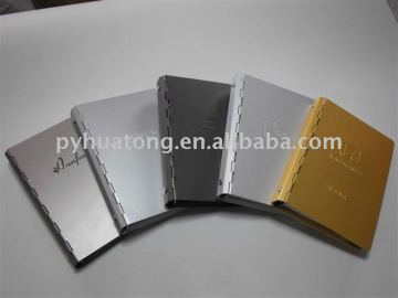 embossed metal cover notebook