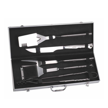 5pcs mirror finished bbq tool set