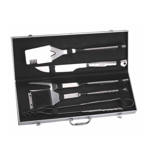 Ensemble d&#39;outils de barbecue fini miroir 5pcs