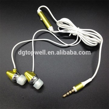 Laser carving metal earphone for mobile phone