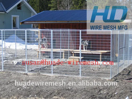 Hot sale 5' x 10' x 6' foot galvanized welded wire outdoor large dog kennel wholesale