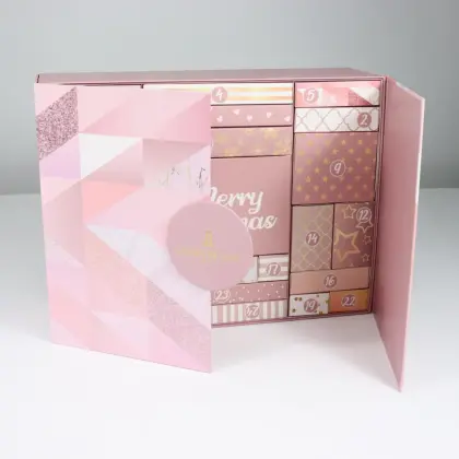 A set makeup advent calendar box eyelash box