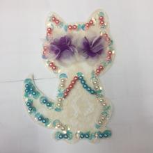 ビーズ刺繍パッチアップリケスティック衣服アクセサリー