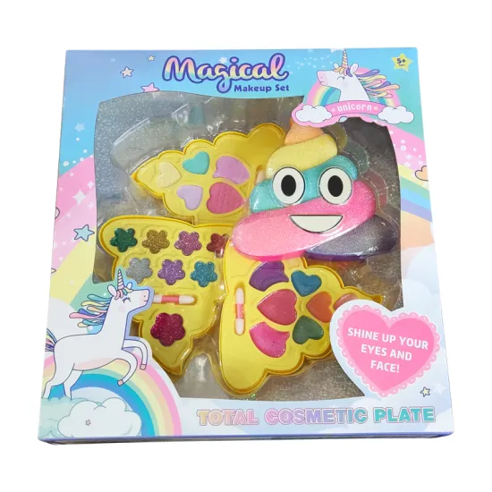 Hot Sale Pop Cute Poop Themed Plastic Makeup Toy Set for Kids' Pretend Play