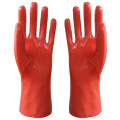 Guantes de seguridad de PVC con refuerzo.