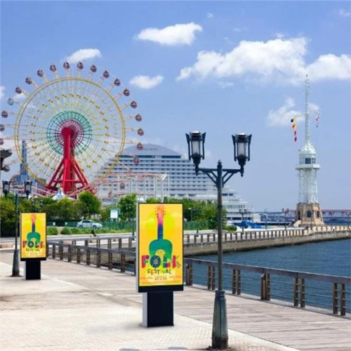 Kiosque publicitaire LCD en plein air de 55 pouces