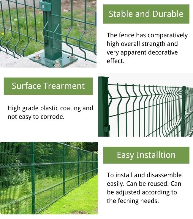 3D curved wire mesh fence