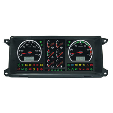 LCD Digital Instrument Panel Assembly for Truck, 12 and 24V Operating Voltage (Optional)