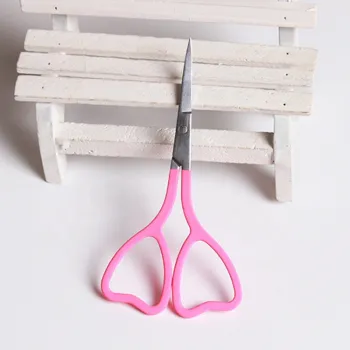 Factory Wholesale Grooming Trim Tools: Beauty Scissors with Heart Shaped Handle