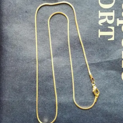 Wholesale Golden Plated Copper Snake Chain