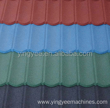 Customized Colorful Stone Covered Roof Panel Forming Machine