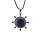 Gemstone Rudder Pendant Necklace Healing Chakra Reiki Stone Choker Necklace Natural Stone Rudder Chain Necklace for Men Women