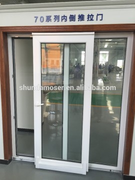 high quality PVC 70 series tilt and sliding door for commercial building and villa