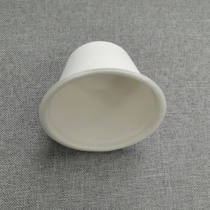 Biodegradable sugarcane packaging 4oz cup disposable bagasse