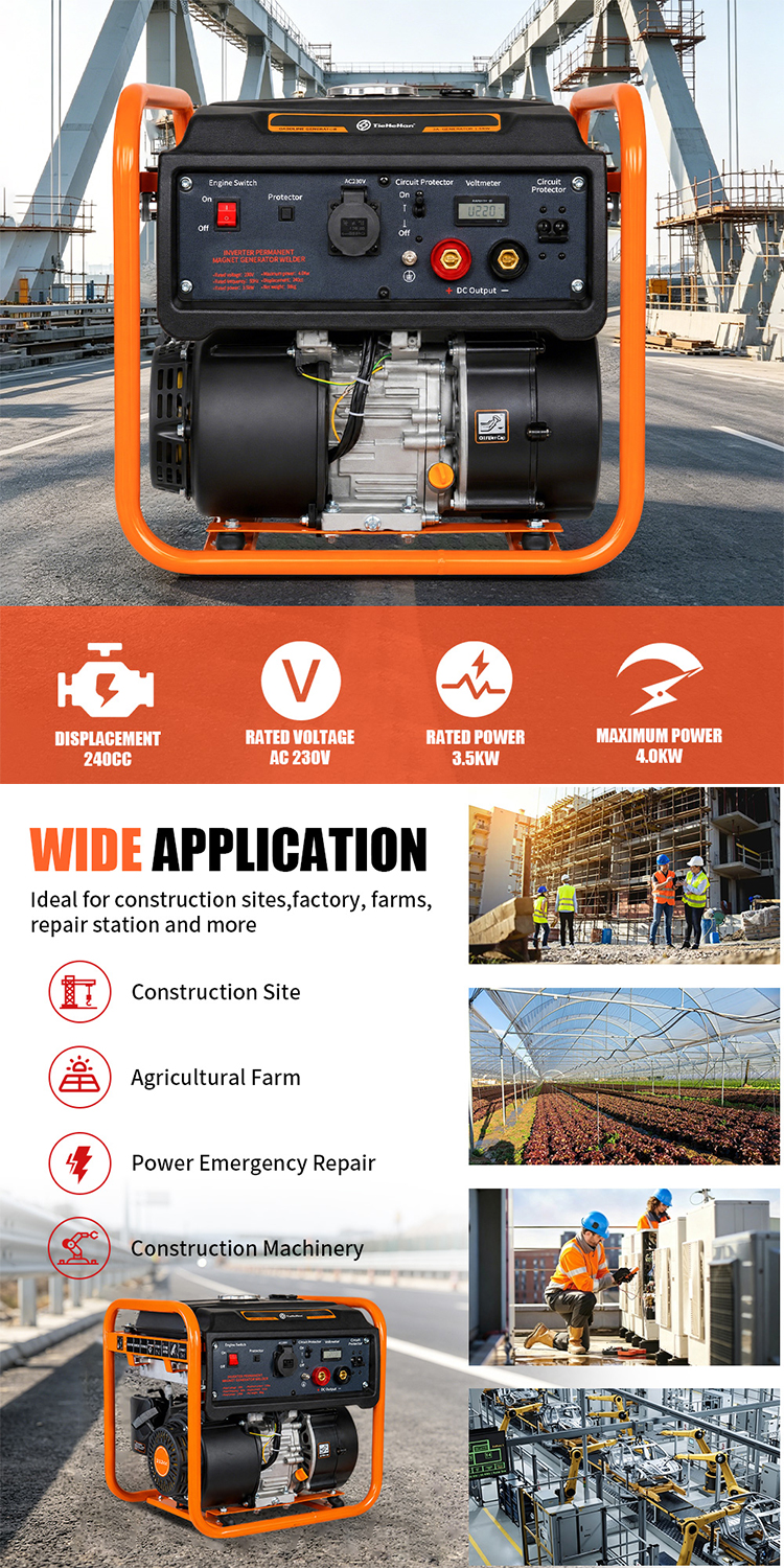 TKH5500i-210A Gasoline Welding Generator