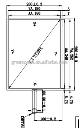 NEW 4-wire resistive touch screen -Taiwan technology