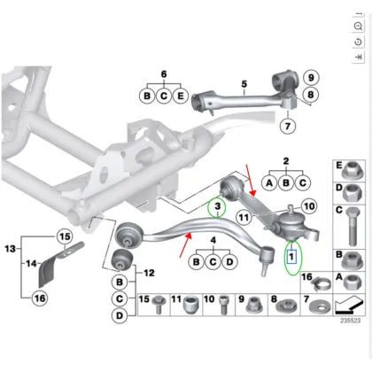 Rolls-Royce Phantom RR1 Top Quality Front Lower Swing Arm 31122180523 31120409267