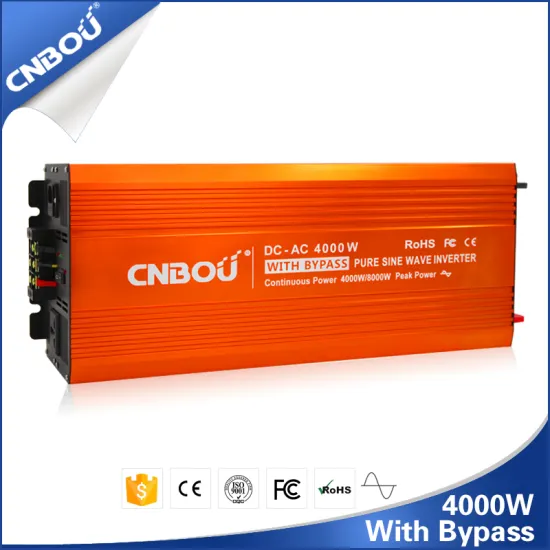 50HZ 24V 110V 4000W solar inverter with bypass