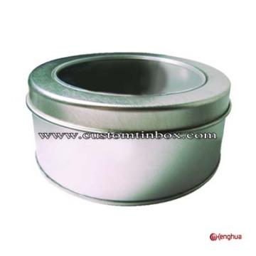 tin can with pvc window