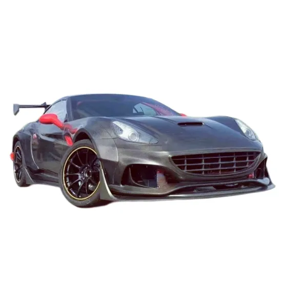 Upgraded S Wide Body Kit for Ferrari California - Dry Carbon Fiber Front Bumper, Rear Bumper, and Rear Spoiler