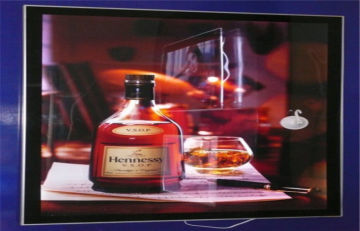 Wall Mounted Outdoor Crystal Led Light Box For Shop , High Brightness