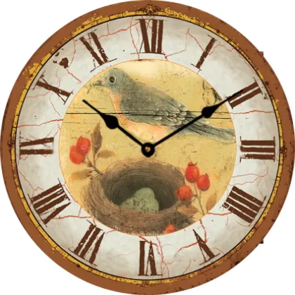Bird Nest Glass Gift Clock