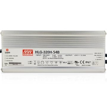 HLG-320H-54 320W WODY ODPOWIEDNIOWY DINET DERID DER Driver 5.95A IP67/65 Oryginalny Meanwell